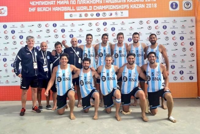 Beach Handball masculino: ARGENTINA NO PUDO MEJORAR LA ACTUACION DE RECIFE 2014 Y FINALIZO 11º EN KAZAN 2018