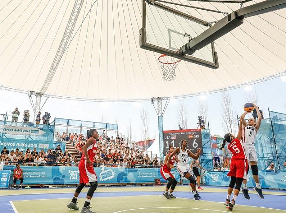 Lee más sobre el artículo YOG BA 2018: SEGUNDA JORNADA DE BASQUET 3X3 EN PARQUE URBANO