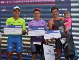 Lee más sobre el artículo Traitlón: AGUSTÍN LEIRO Y YANINA MINAGLIA, GANADORES DEL HALF TRIATHLON