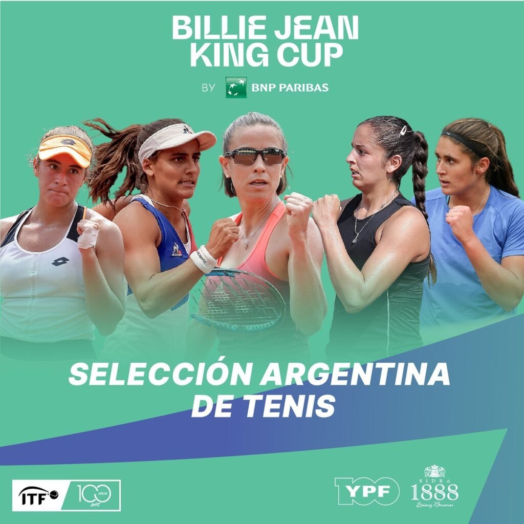 Tenis femenino: HAY EQUIPO ALBICELESTE PARA LA COPA BILLIE JEAN KING