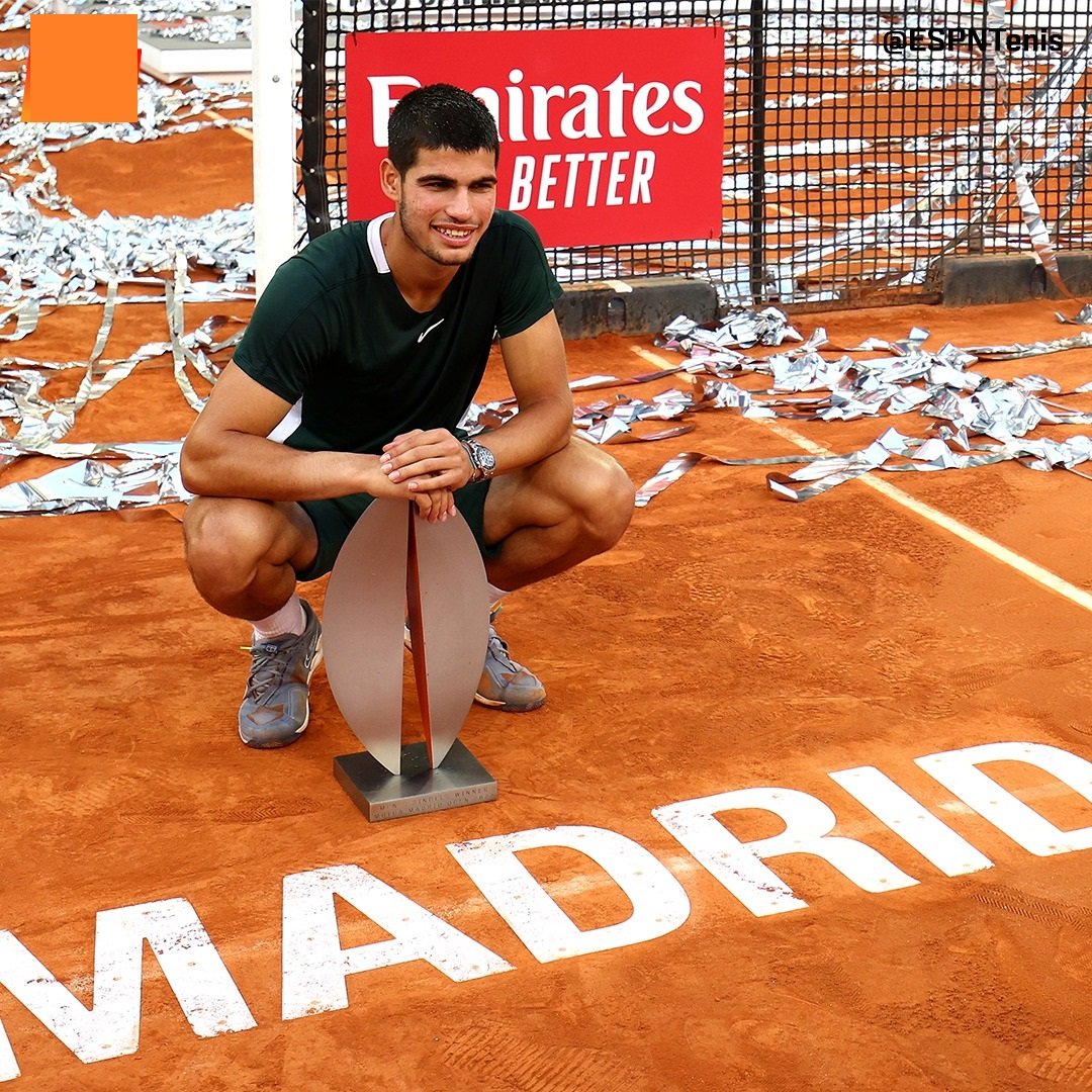 En este momento estás viendo Tenis masculino: CARLOS ALCARAZ SE CORONÓ EN EL MASTER 100 MADRID