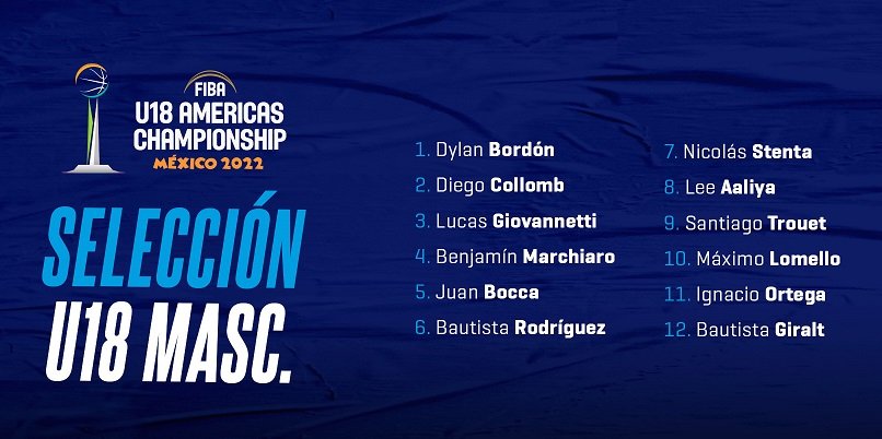 En este momento estás viendo Básquet masculino: CONVOCADOS DE LA SELECCIÓN ARGENTINA U18 PARA EL PREMUNDIAL DE MÉXICO