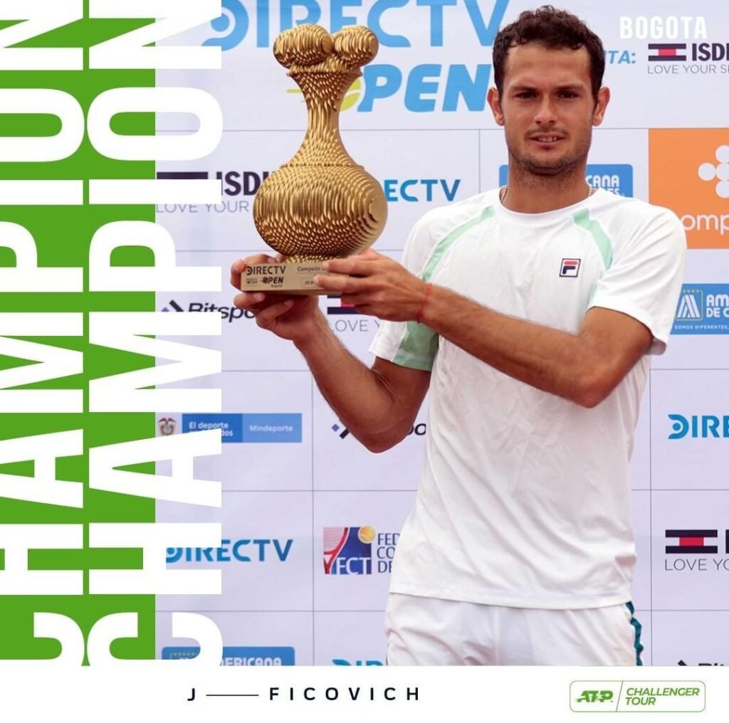 Tenis masculino: JUAN PABLO FICOVICH GANÓ EL CHALLENGER DE BOGOTÁ