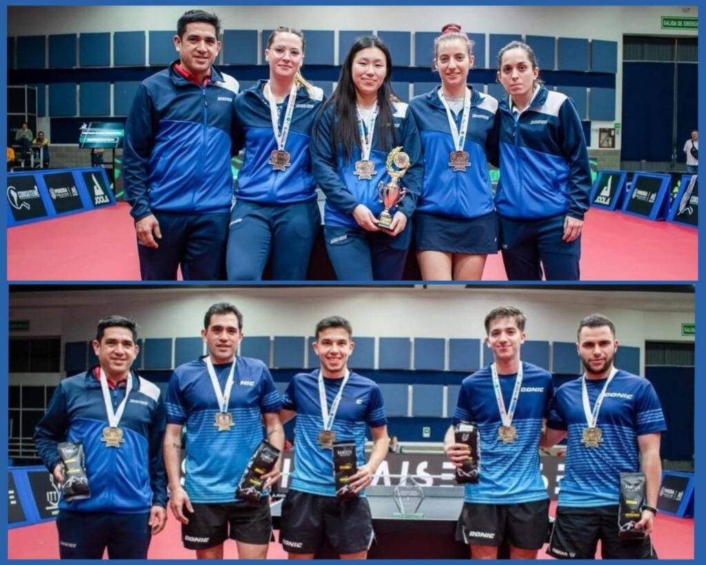Tenis de mesa: LA SELECCIÓN ARGENTINA OBTUVO 7 MEDALLAS EN EL SUDAMERICANO DE PEREIRA