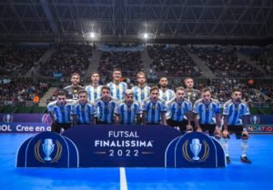 Lee más sobre el artículo Futsal masculino: ARGENTINA PERDIÓ ANTE PARAGUAY Y QUEDÓ CUARTA EN LA FINALISSIMA