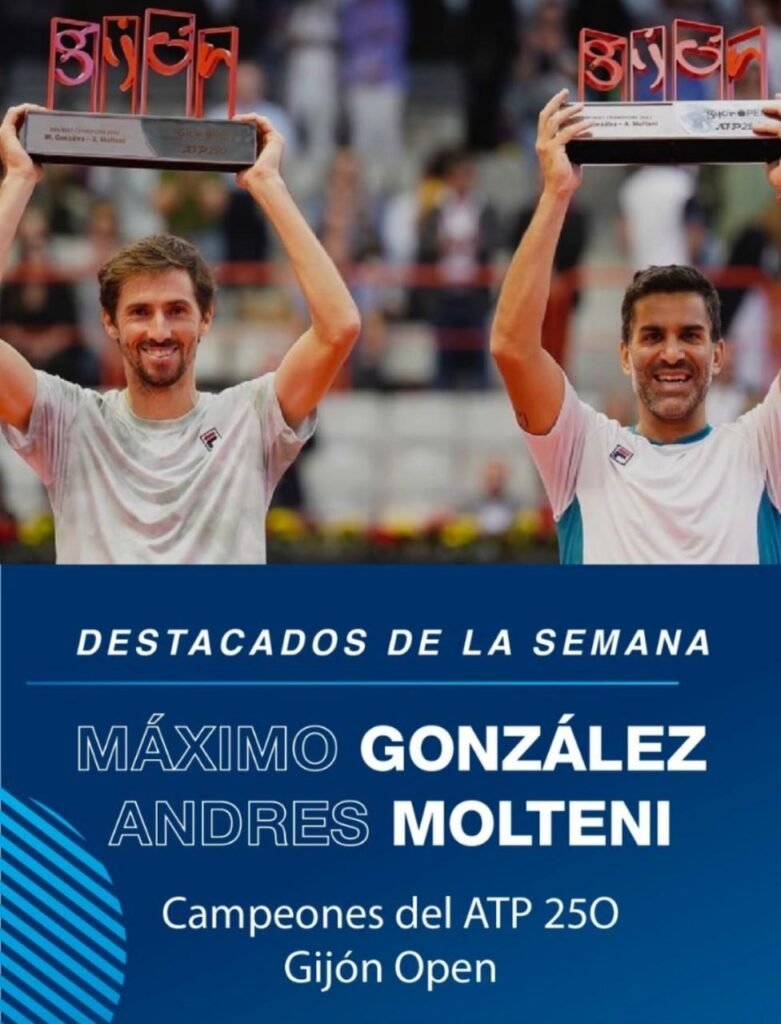Tenis masculino: MOLTENI Y GONZÁLEZ CAMPEONES DE GIJÓN 2022