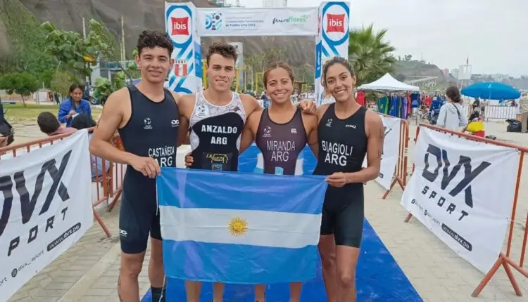 En este momento estás viendo Triatlón: EL EQUIPO ARGENTINO FUE TOP 10 EN LA COPA AMERICANA Y BRONCE CON RELEVOS MIXTOS EN EL CAMPEONATO SUDAMERICANO DE LIMA