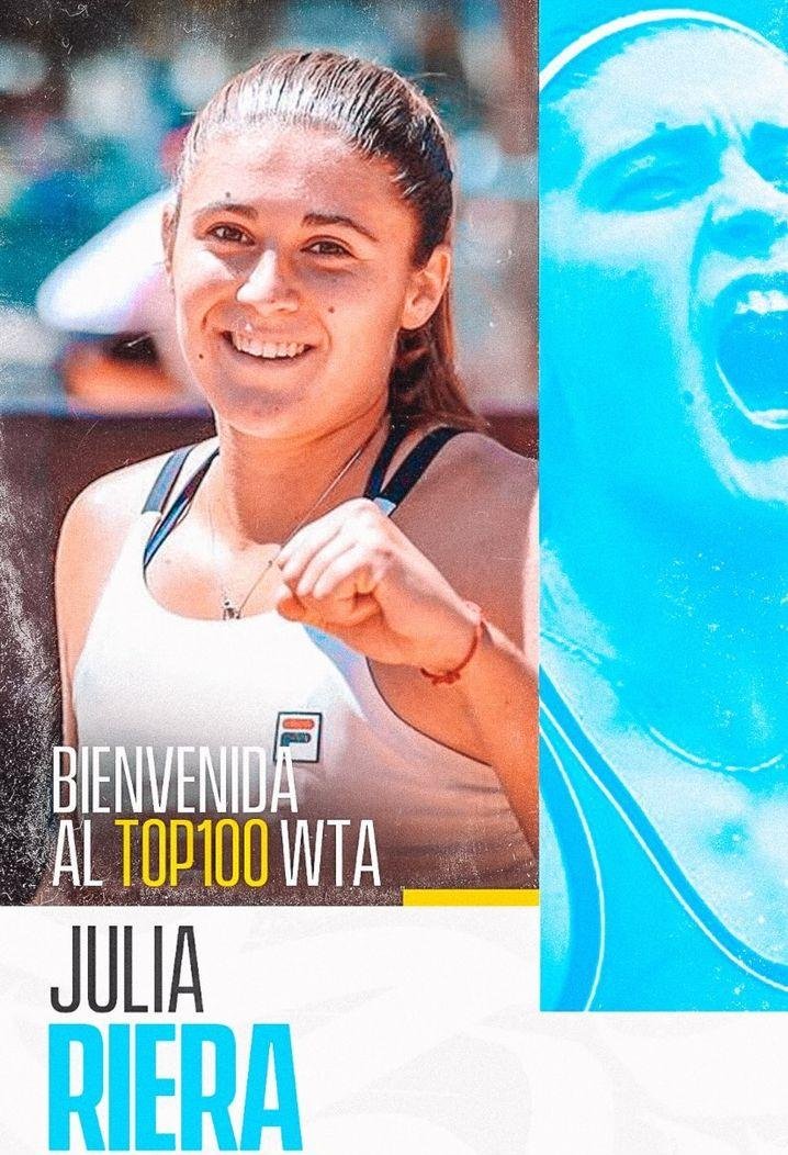 En este momento estás viendo Tenis Femenino: JULIA RIERA EN TOP 100