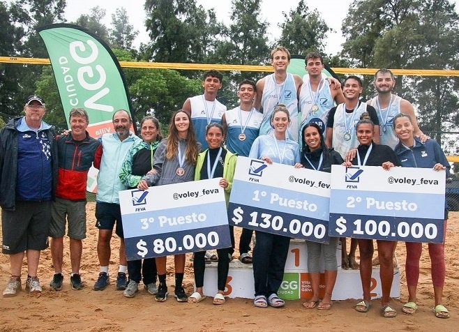 En este momento estás viendo Beach Volley: EN LA ETAPA 9 DEL CIRCUITO ARGENTINO, VALENTÍN LOMBARDO-VALENTINO SALEMA Y AGUSTINA GHIGLIAZZA-CARLA DE BRITO RESULTARON LOS GANADORES