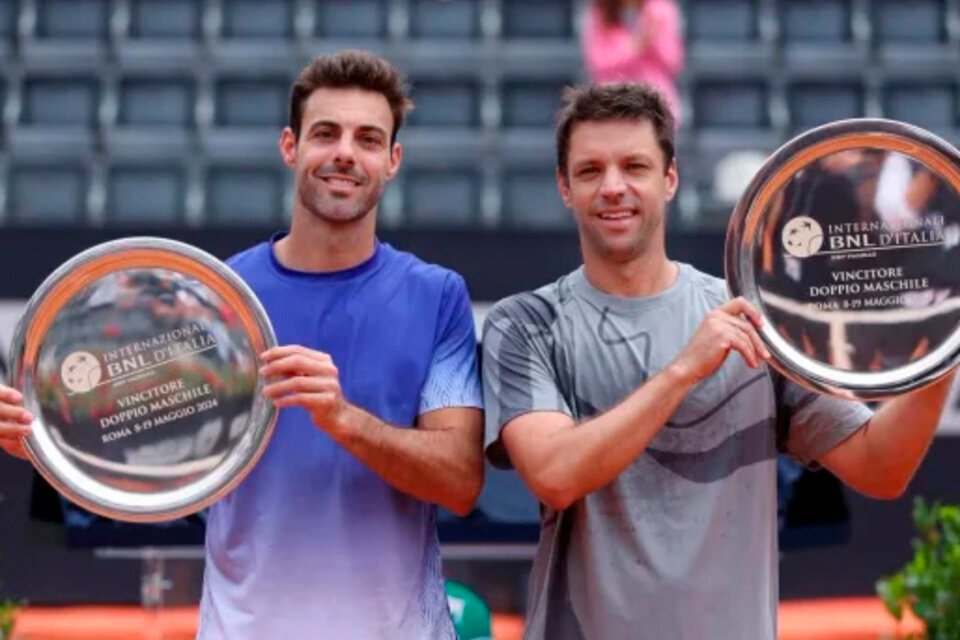 En este momento estás viendo Tenis: LA DUPLA ZEBALLOS / GRANOLLERS CAMPEÓN EN ROMA