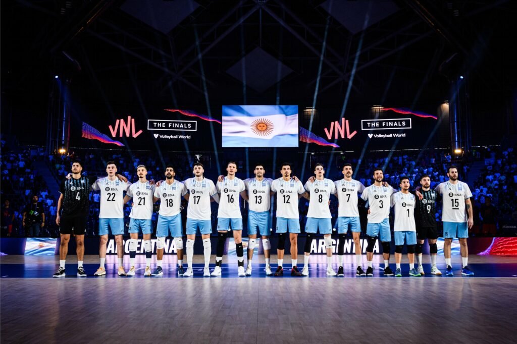 Vóley masculino: ARGENTINA PERDIÓ 3-2 ANTE ESLOVENIA EN LOS CUARTOS DE FINAL DE LA VNL