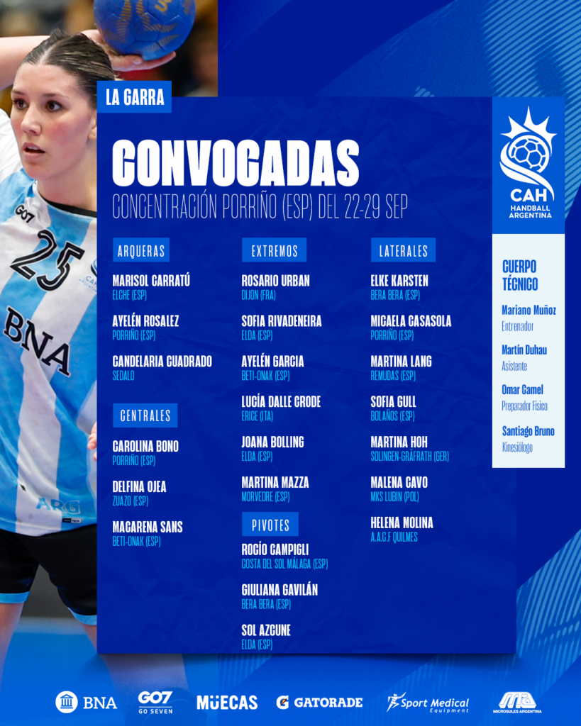 Handball femenino: LA GARRA CONCENTRARÁ EN PORRIÑOS CON VISTAS AL SUR-CENTRO