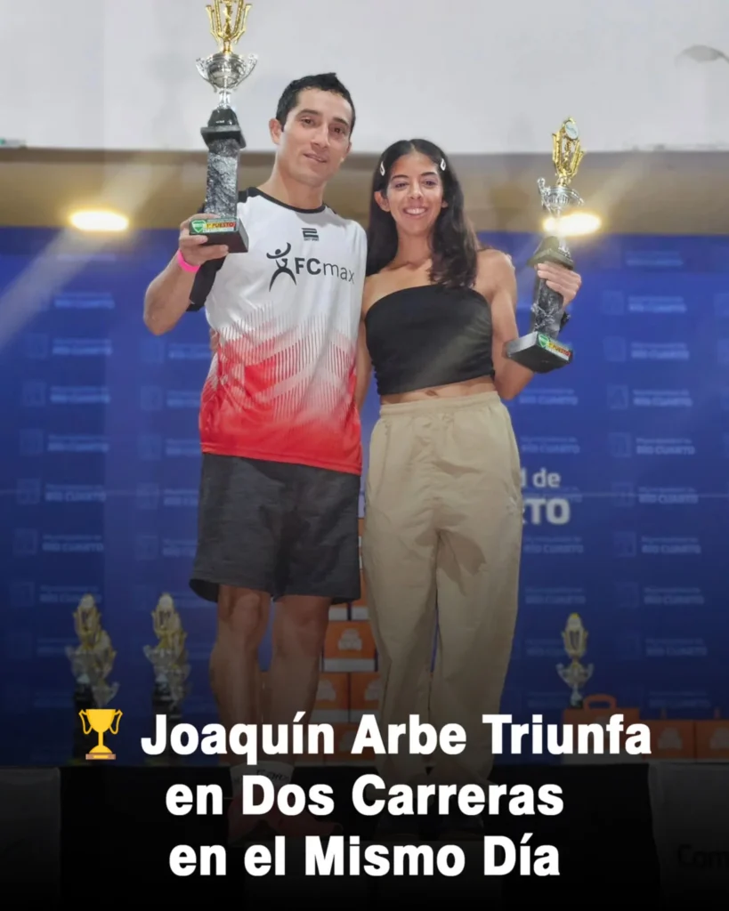 Atletismo: JOAQUÍN ARBE Y SOFÍA GÓMEZ GANARON LA PRUEBA "DE LOS DOS AÑOS"