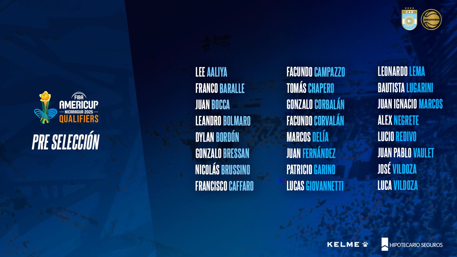 En este momento estás viendo Básquet masculino: PRESELECCIÓN ARGENTINA RUMBO A LA AMERICUP 2025