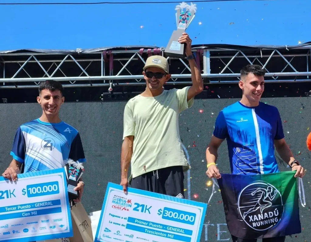 Atletismo: PEDRO GÓMEZ Y ANGELINA REYES GANARON EL MEDIO MARATÓN DE VILLA CARLOS PAZ