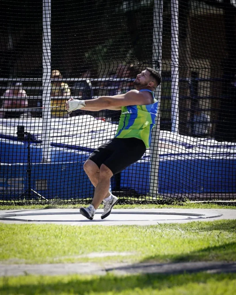 Atletismo: JOAQUÍN GÓMEZ ESTABLECIÓ UN NUEVO RÉCORD ARGENTINA EN LANZAMIENTO DE MARTILLO
