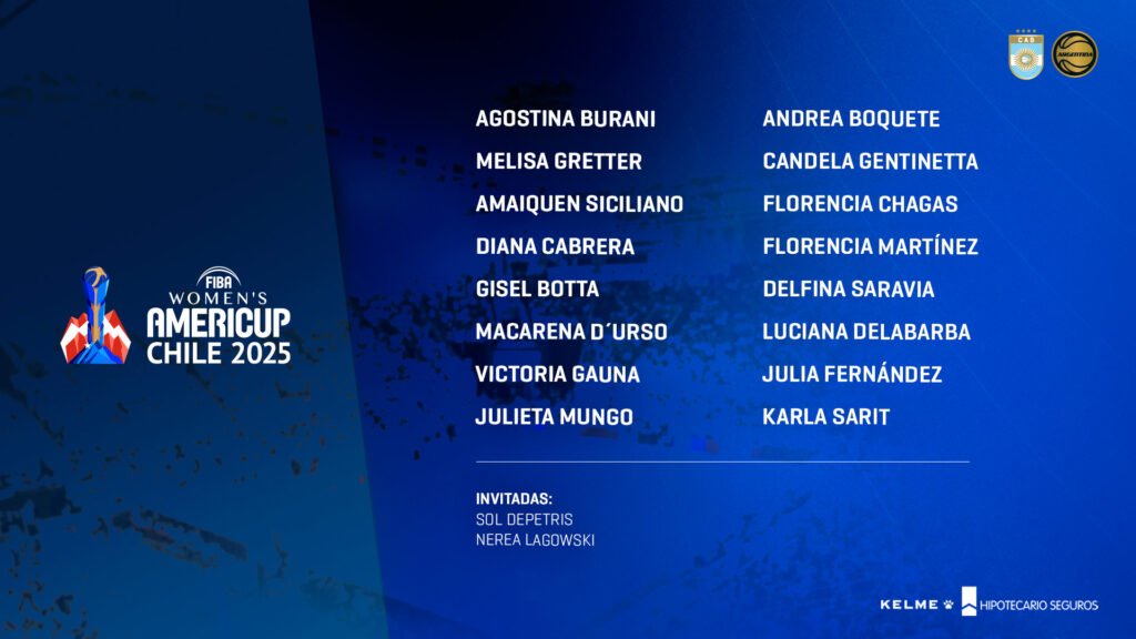 Básquet femenino: LA PRESELECCIÓN ARGENTINA Y SU CONCENTRACIIÓN PARA AMERICUP 2025