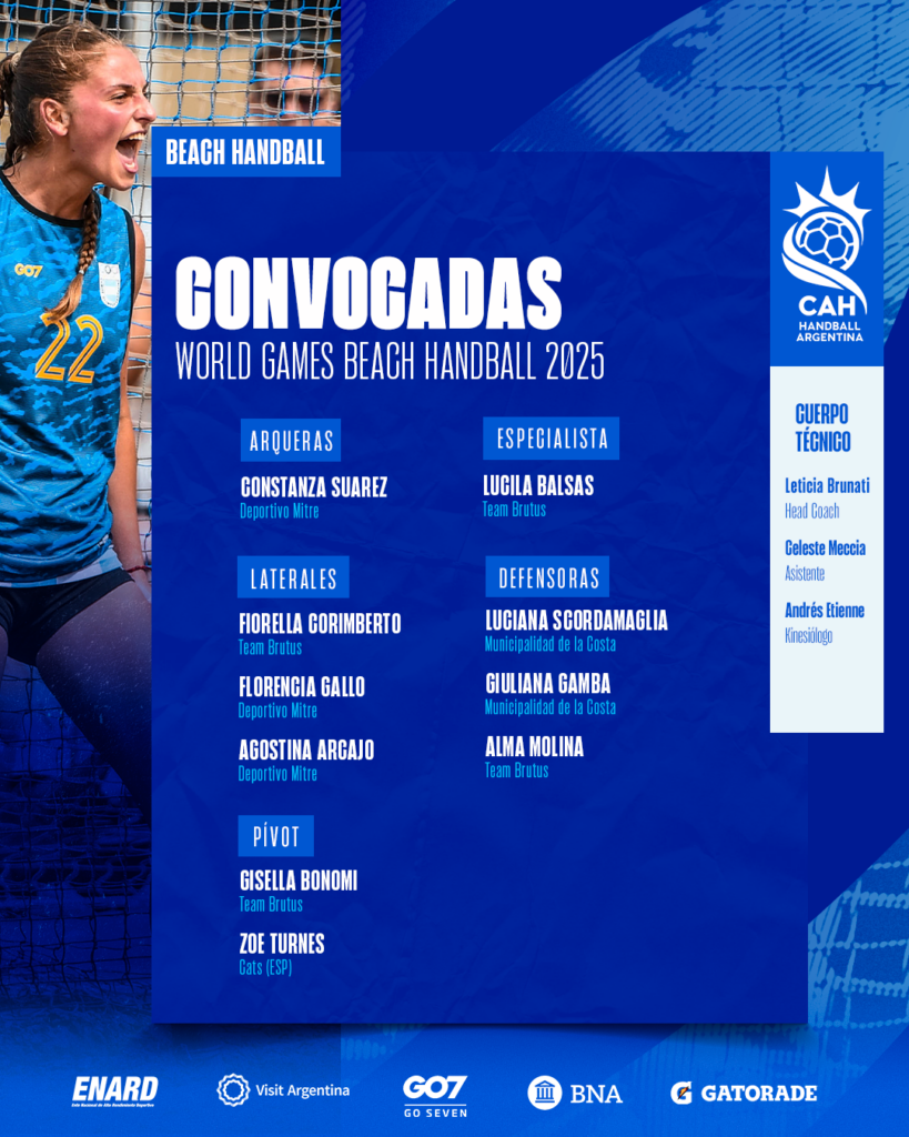 Beach Handball femenino: KAMIKAZES CONVOCADAS PARA LOS WORLD GAMES