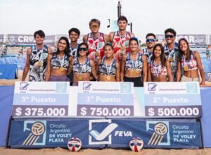 Lee más sobre el artículo Beach Volley: VICTORIA SANCER-MAIA NAJUL Y VALENTINO SALEMA-TOMÁS CAPOGROSSO GANARON LA ETAPA 4 DEL CIRCUITO ARGENTINO EN ROSARIO