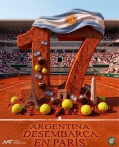 Lee más sobre el artículo Tenis: ÉPOCA DORADA PARA LOS ARGENTINOS EN PARÍS
