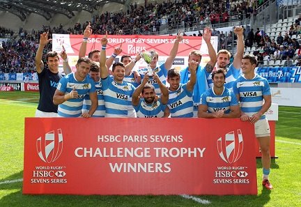 Lee más sobre el artículo Rugby: LOS PUMAS 7´S ALCANZARON EL CHALLENGE TROPHY EN PARÍS