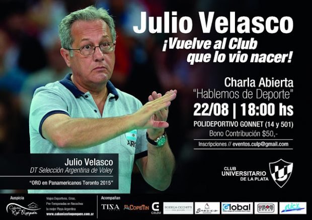 Voley: CHARLA DEL ENTRENADOR JULIO VELASCO EN EL CLUB UNIVERSITARIO