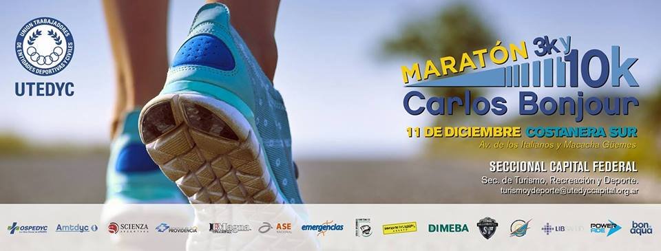 En este momento estás viendo Atletismo: SE VIENE EL MARATON CARLOS BONJOUR EL PRÓXIMO 11 DE DICIEMBRE